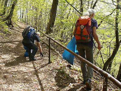2023 - Aufräumungsarbeiten an der Ottilienkapelle, dem Ottilienstein
              und der Zustiegswege